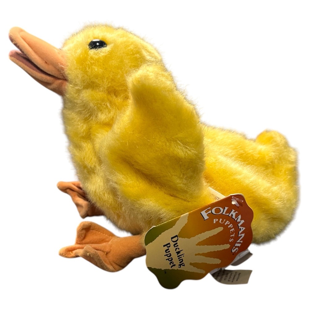 Folkmanis Puppets Yellow Duckling Hand Puppet New With Tags‎